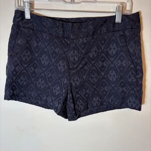 Banana Republic Navy‎ Blue Ikat Jacquard Shorts Size 4